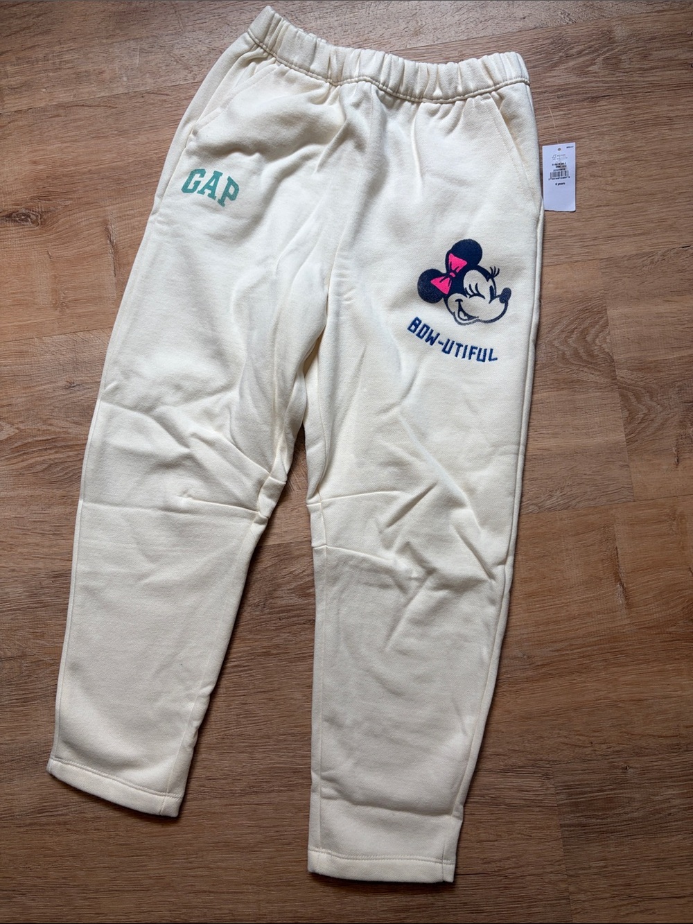 GAP Minnie Mouse Cream Sweatpants